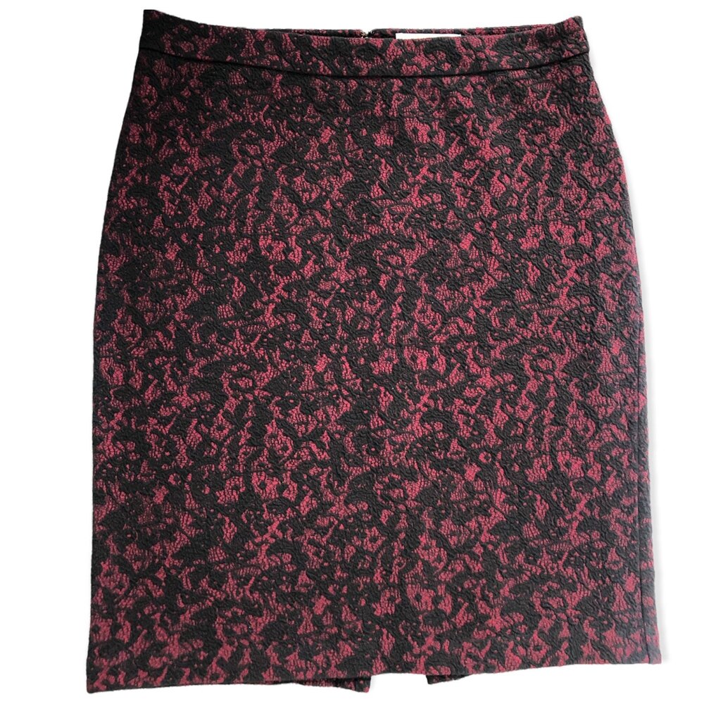 Michael Kors Cinnabar Black Lace Pencil Skirt